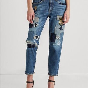 Ralph Lauren patched jeans